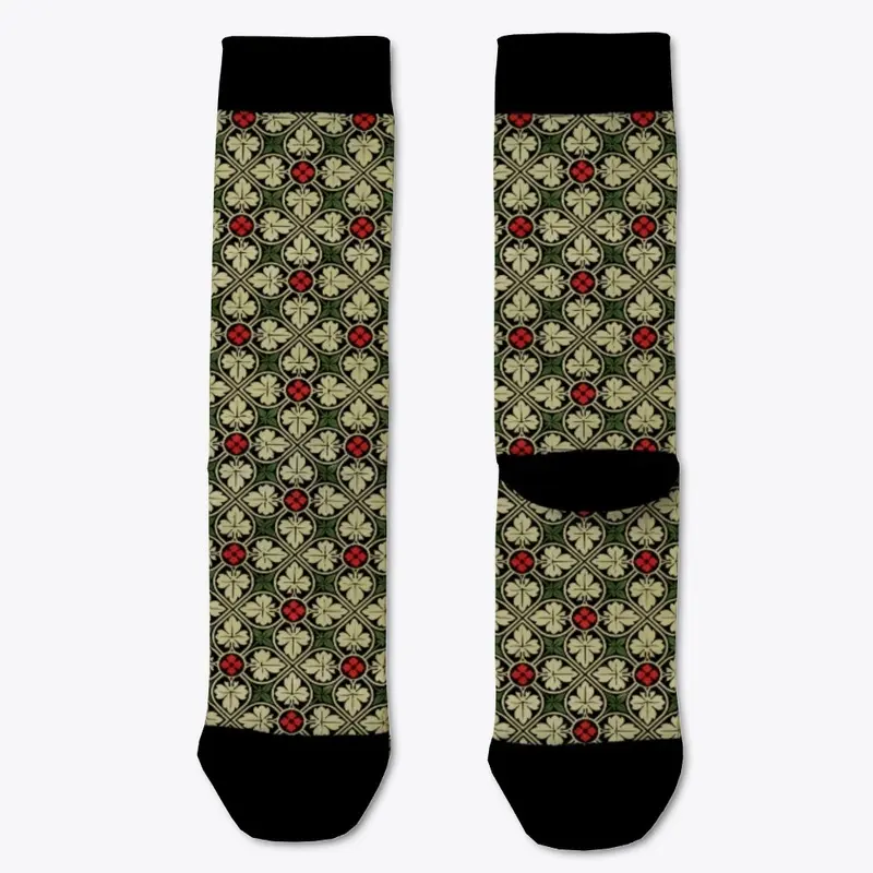 Victorian Lithograph Socks